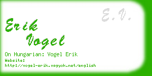 erik vogel business card